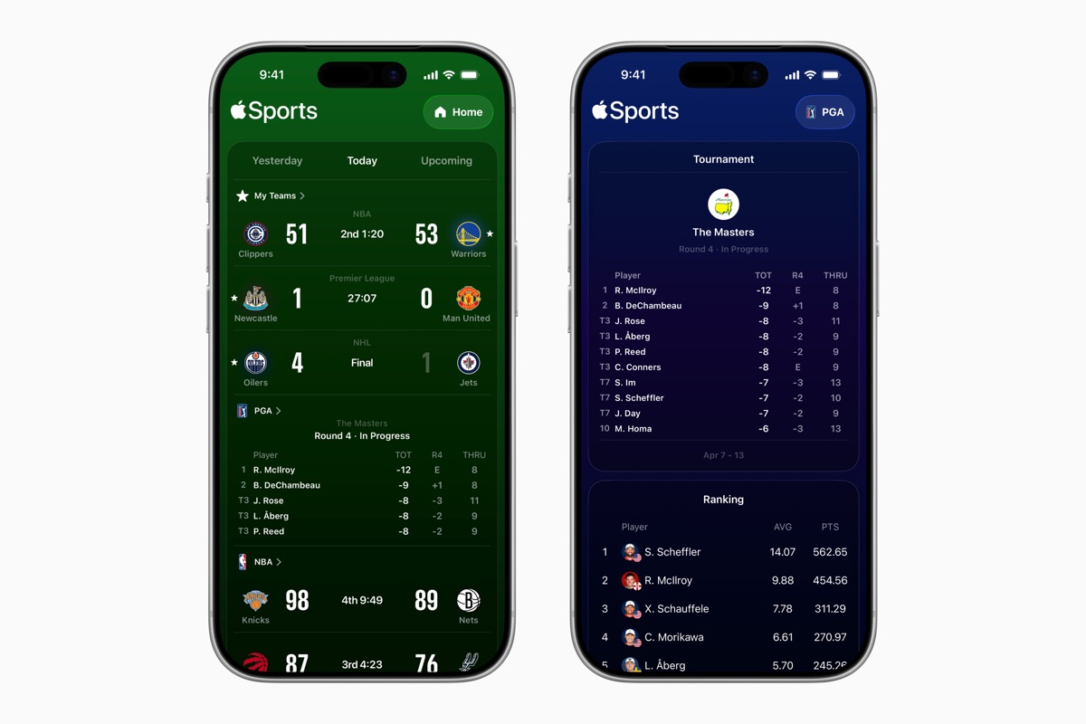 Apple Sports app now supports golf