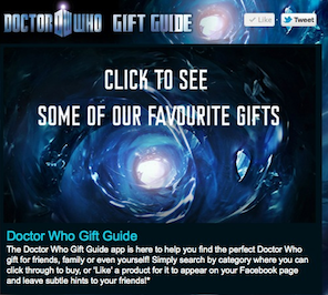 Buying gifts for a Doctor Who fan? Help is available…