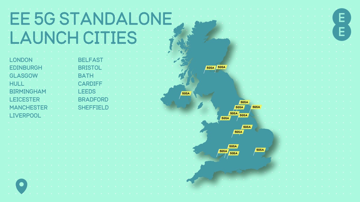 EE launches UK’s first  standalone 5G network