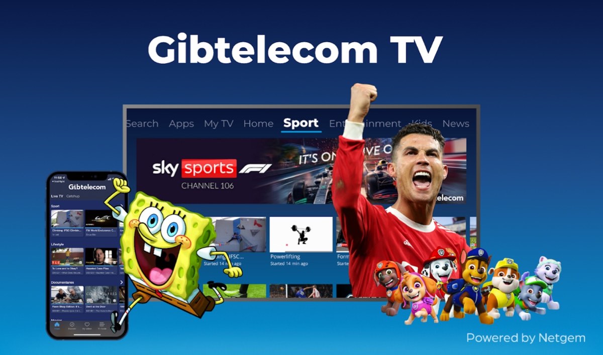 Gibtelecom and Netgem bring users an improved TV service