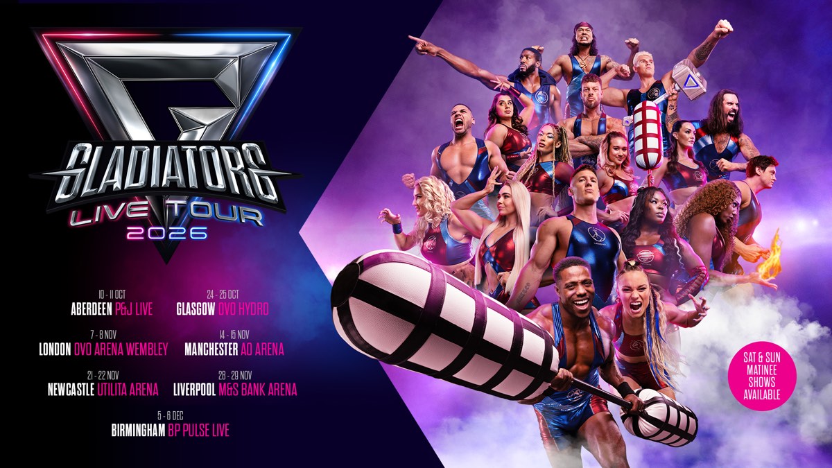 Gladiators Live Tour returns and Three mobile customers can get free tickets