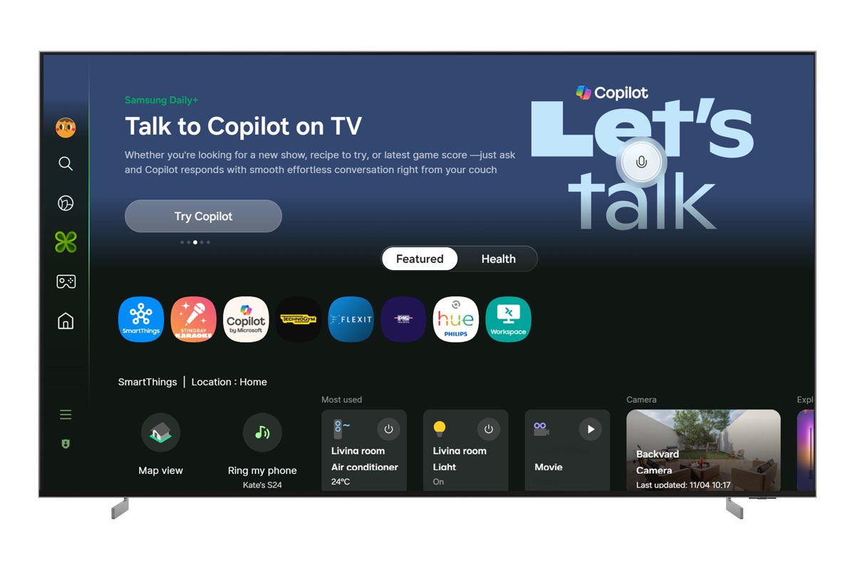 Microsoft Copilot is coming to Samsung TVs and Monitors