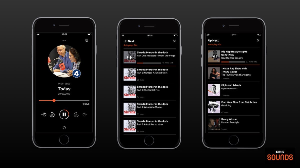 BBC Sounds app gains live restart, rewind and autoplay features