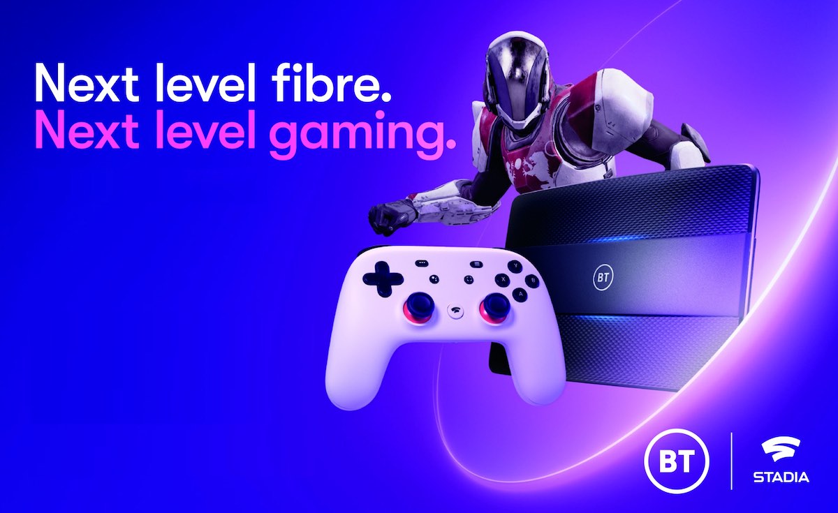 BT to bundle Google’s Stadia cloud gaming service with broadband plans