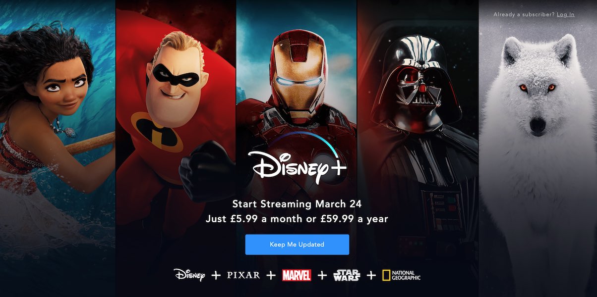 Disney+ to launch in UK on March 24th