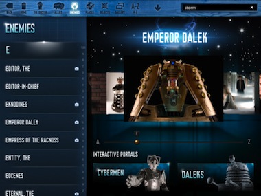 New Doctor Who encyclopedia app materialises for iPad