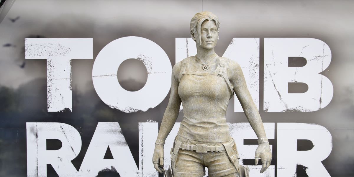 Lara Croft statue unveiled in London ahead of ‘immersive’ live experience opening