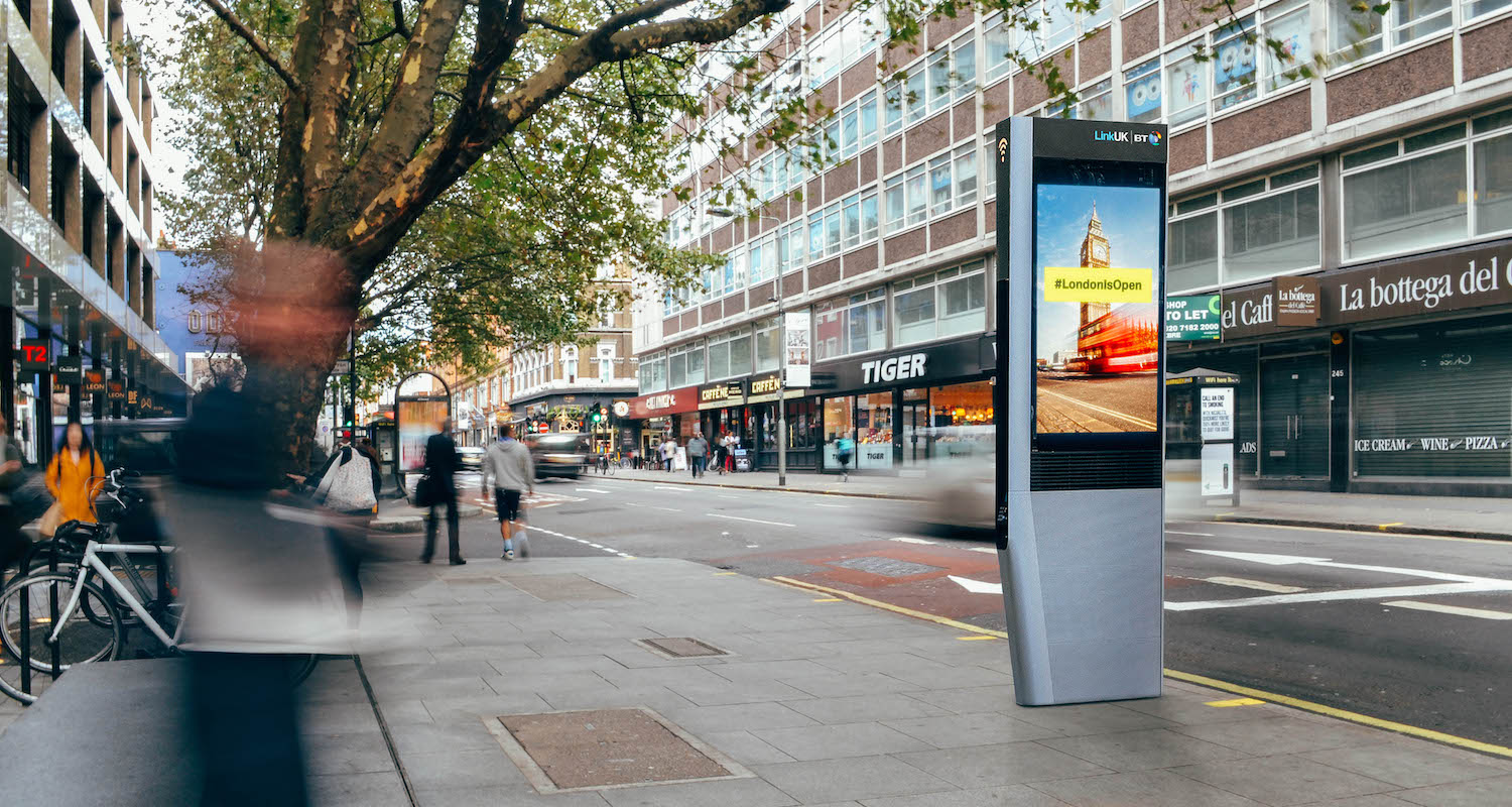 BT to bring free ultrafast Wi-Fi and calls kiosks to London