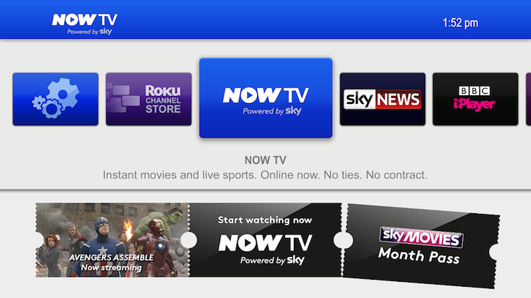NOW TV adds Sky 1 and Sky Atlantic for just £4.99 per month