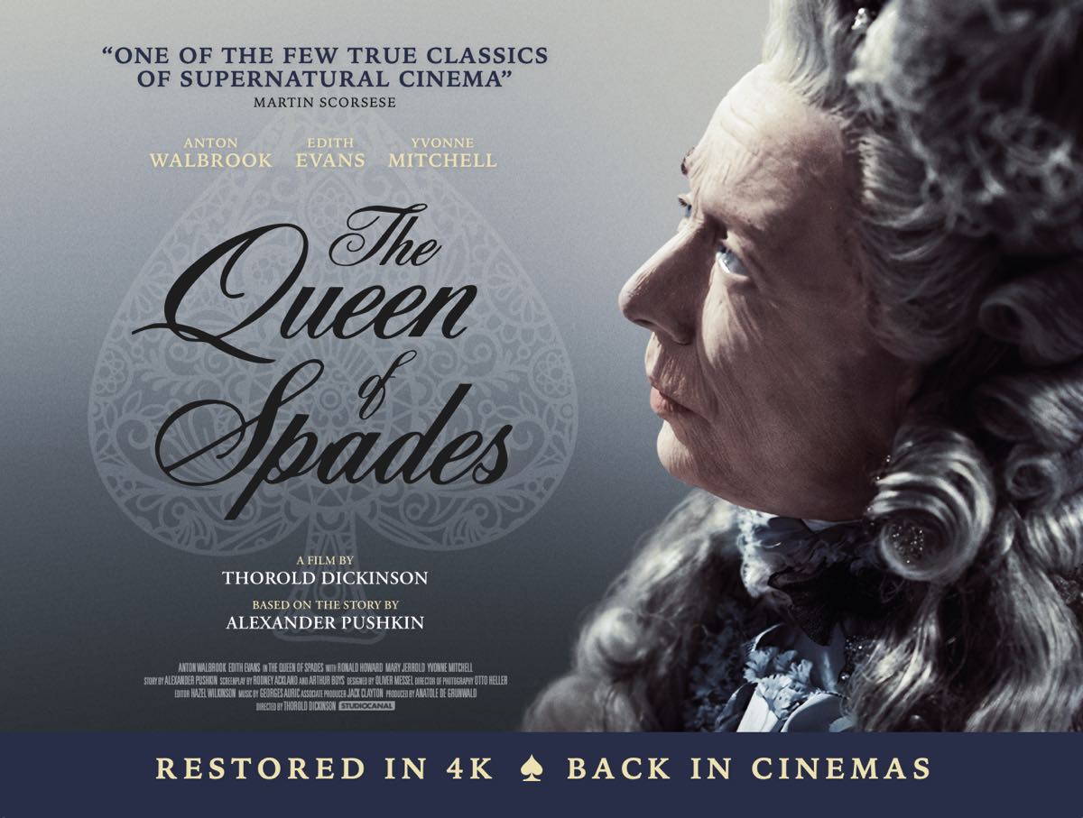 Studiocanal bringing restored version of Thorold Dickinson’s The Queen Of Spades to cinemas and Blu-ray