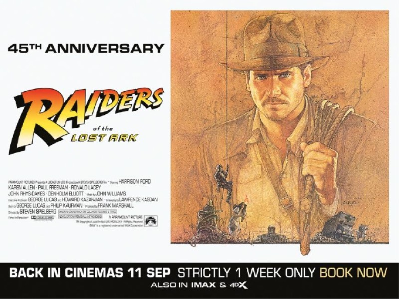 Raiders of the Lost Ark is getting a 45th anniversary cinema re-release