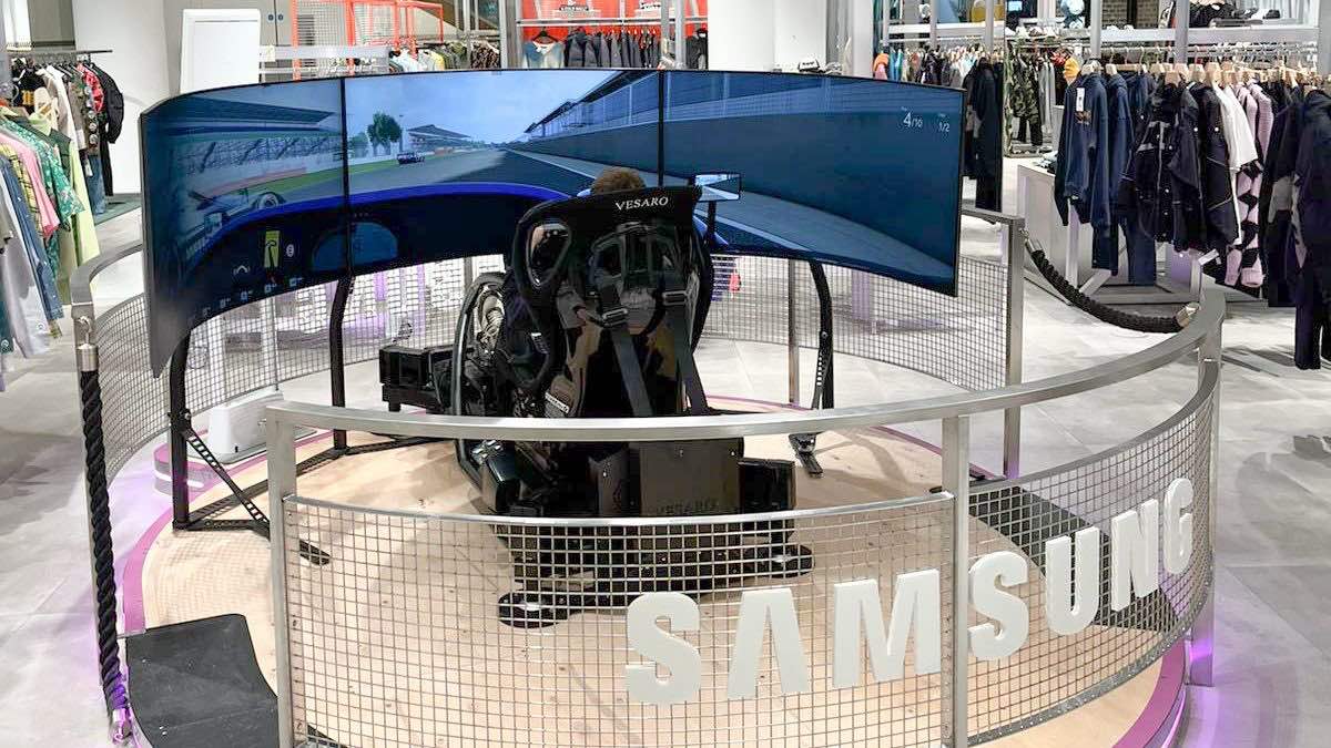 Samsung brings Odyssey Ark powered simulator and Gaming Hub demos to Selfridges 