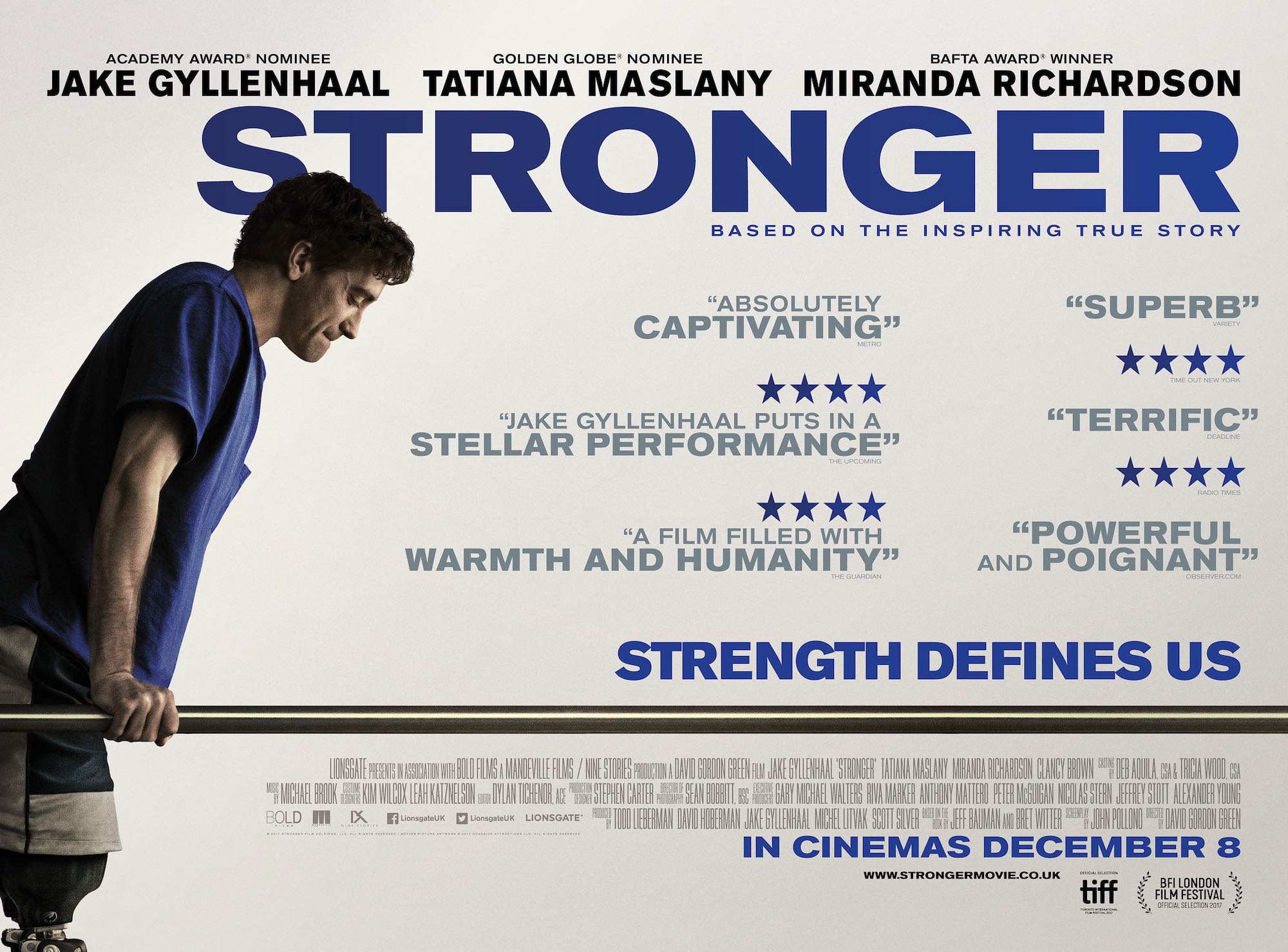 Jake Gyllenhaal’s Stronger comes to DVD & Blu-ray in April