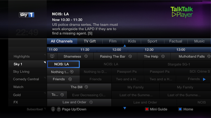 Update for TalkTalk YouView customers brings boost channels to EPG