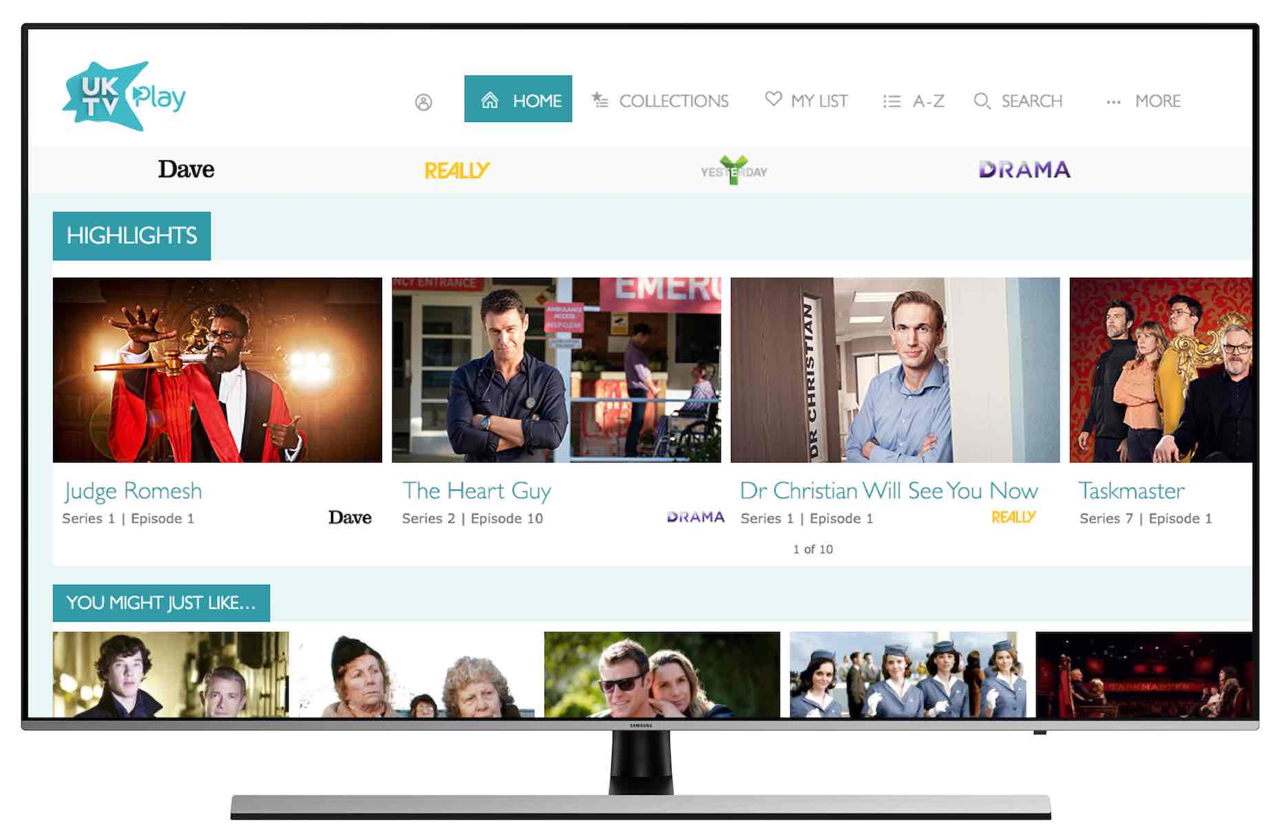 UKTV Play is now available on Samsung smart TVs
